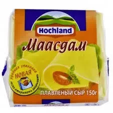 Фото для Сыр плавленый Хохланд 150гр нарезка Маасдам*18 (БЗМЖ)