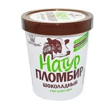 Фото для Мороженое Натур 410гр пломбир шоколадный ведерко*6 (БЗМЖ)