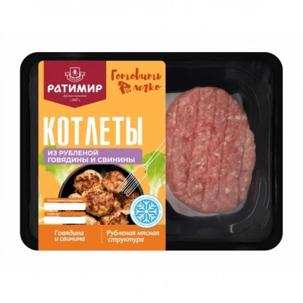 Фото для Котлеты Ратимир 400гр из рубленой говядины/свинины*6