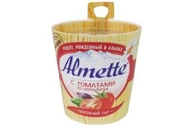 Фото для Сыр Хохланд Альметте 150гр творожный с томатами по-итальянски *8 (БЗМЖ)