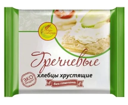 Фото для Хлебцы ТМ Хлебцы Сибиряки 60гр гречнево/кукурузные безглютеновые №13*51