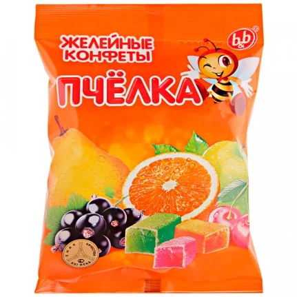 Фото для Конфеты Би-Энд-Би 250гр желейные Пчёлка микс*16