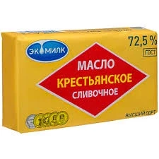 Фото для Масло сливочное Экомилк 160гр Крестьянское фольга 72,5%*30 (БЗМЖ)