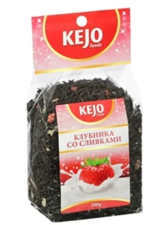 Фото для Чай КеджоФудс 200гр клубника со сливками*12