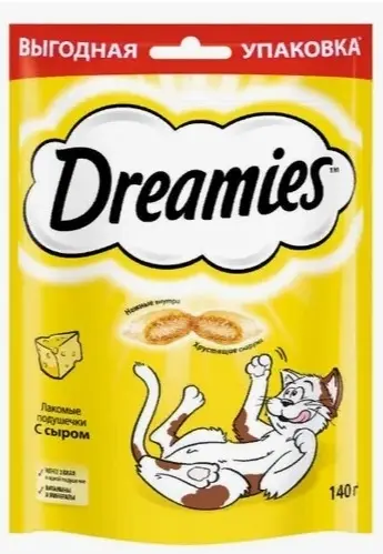 Dreamies (Дримис) Лакомство для кошек с сыром, 140г