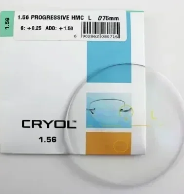 Прогрессивные и офисные линзы CRYOL PROGRESSIVE 1,56 AS HMC Материал NK-55 (Корея)