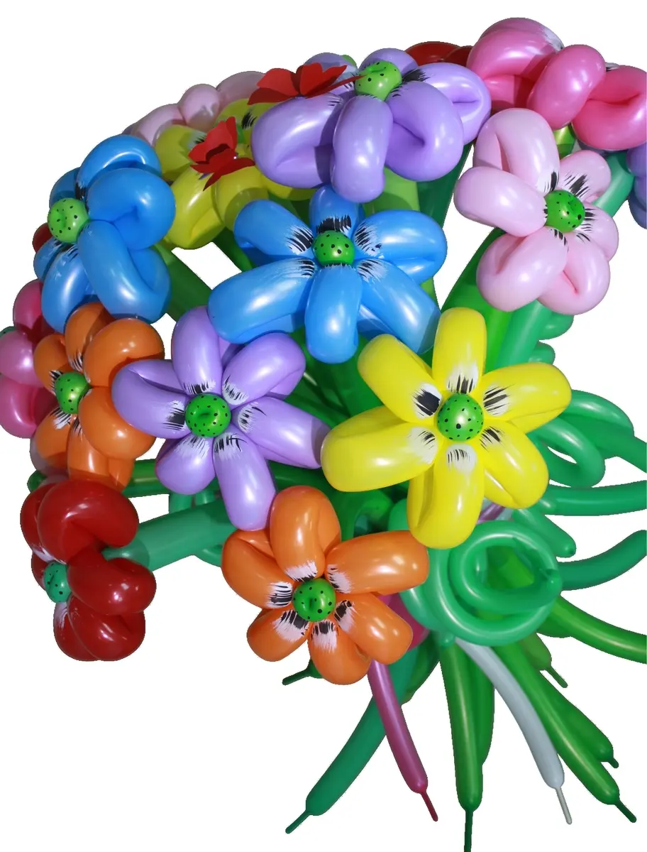 Цветок из шаров. Flower of balloons
