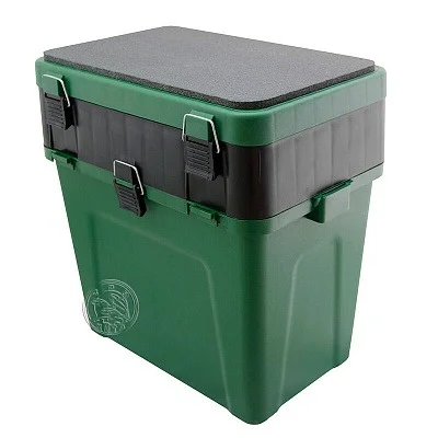 Ящик зимний, зеленый большой "ТРИ КИТА" (4+4 отделения для приманок)