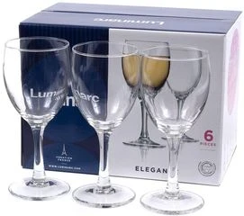 Фото для Набор бокалов стекло 6 предметов 245 мл Элеганс для вина