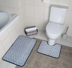 Фото для Набор ковриков для ванны и туалета ВИНЕЛЬ 40х50 см/50х80 см 2шт