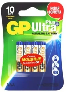 Фото для Батарейка GP ultra plus 24AUP-2CR4 AAA мизинчиковая 4 шт