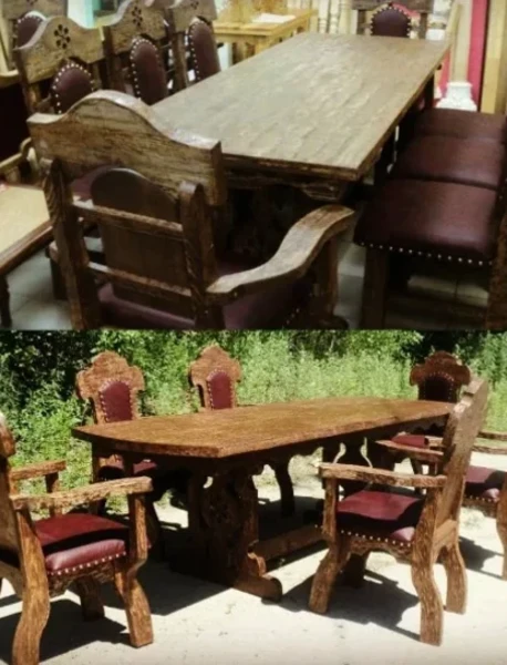 Фото для Мебель под старину. Обеденная зона. Кухонная зона.