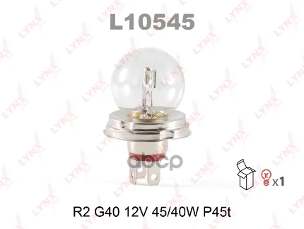 Фото для А/Лампа R2 12V 100/80W [P45t] Lynx L10545 LYNXauto арт. L10545