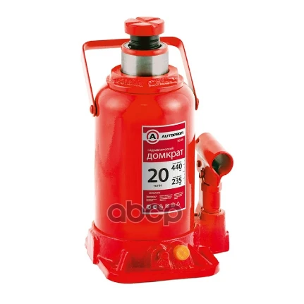 Фото для Домкрат 20 Т Гидравлический Бутыл. (235-440Мм) 1/2 Автопрофи Dg-20 AUTOPROFI арт. DG-20