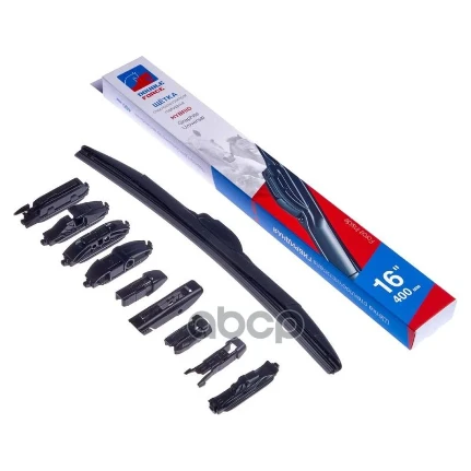 Фото для Щетка Стеклоочистителя 400Mm Double Force/Clingo Гибридная Dfhy16 DOUBLE FORCE арт. DFHY16