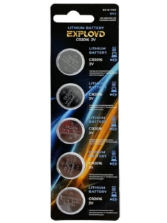 Фото для Батарейки EXPLOYD EX-B-1103 CR2016-5BL таблетка (1/5)