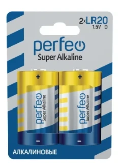 Фото для Батарейки PERFEO LR20-2BL SUPER ALKALINE (20)