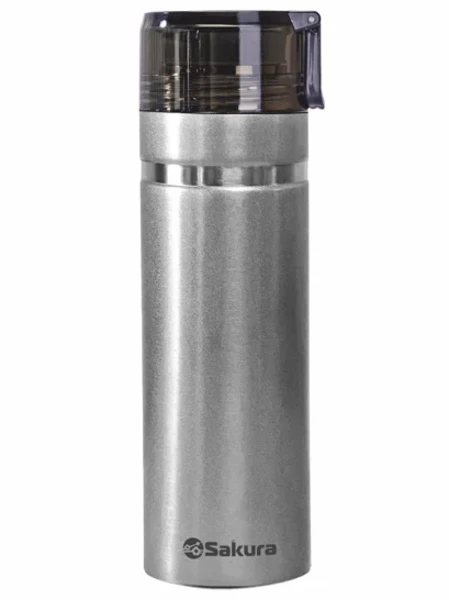 
Термос SAKURA TМ-04-710G Серебро (0,71л,2-ые стенки нерж,8 часов,25,5*7,9см)