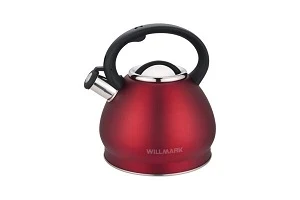 Фото для Чайник WILLMARK WТK-4221SS1/12 со СВИСТКОМ Красный (3,5л)