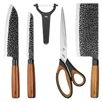 Набор ножей LARA LR05-11 (5шт,дерево,сталь)