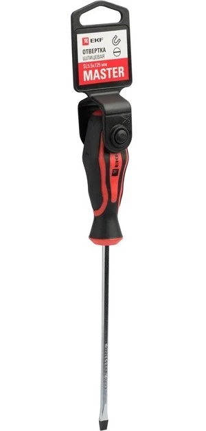 Фото для Отвертка Master SL5.5х125мм, EKF Basic