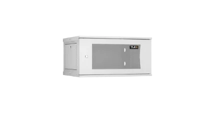 Фото для Шкаф сетевой настенный разборный TLK 19", 6U, 600*303*600 мм, стекл. дверь, серый TWI-066060-R-G-G