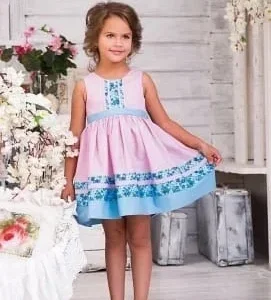 Платье для девочки дошкольного возраста "Сашуля"98,110 хлопок
