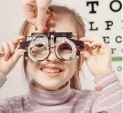 Визометрия - проверка остроты зрения у детей.