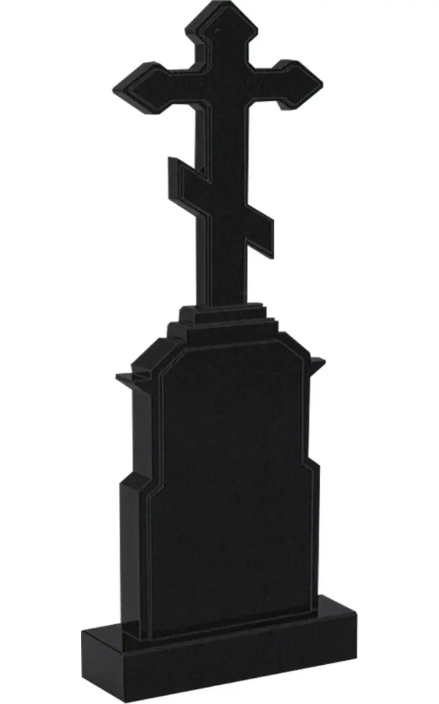 Памятник вертикальный черный ВА-67