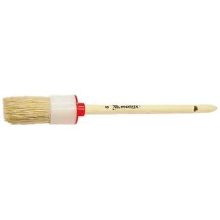 Фото для Кисть круглая № 6 (30мм), натуральная щетина, деревянная ручка