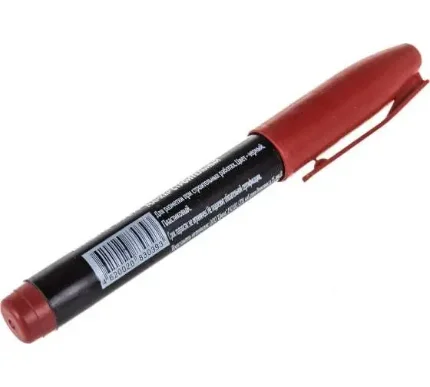 Перманентный маркер круглый 2мм красный MOS