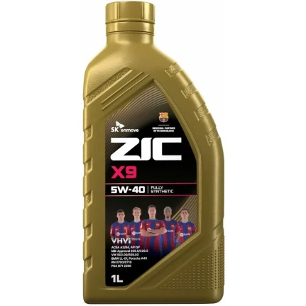 Фото для Масло моторное ZIC X9 5w40, синтетическое, API SP, ACEA A3/B3/B4, универсальное, 1л, арт. 132000/132613