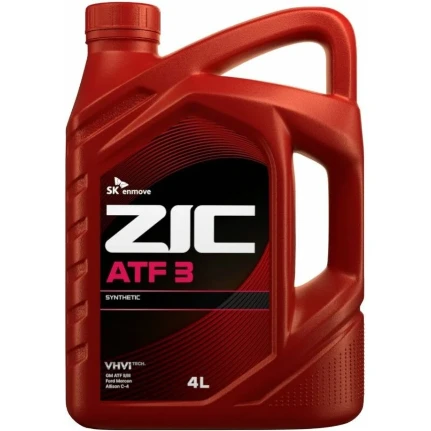 Фото для Масло трансмиссионное ZIC ATF 3, синтетическое, GM Dexron III, для АКПП и ГУР, 4л, арт. 162632