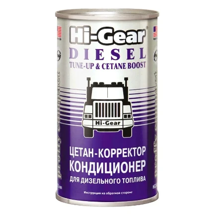 Фото для Цетан-корректор Hi-Gear Diesel Tune-Up & Cetane Boost, присадка-кондиционер в дизельное топливо, банка 325мл, арт. HG3435