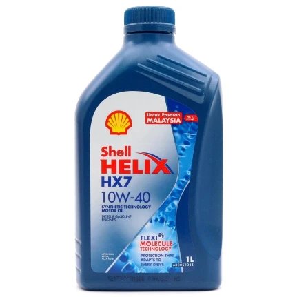 Фото для Масло моторное Shell Helix HX7 10w40, полусинтетическое, API SN+, ACEA A3/B3/B4, универсальное, 1л, арт. 550051574