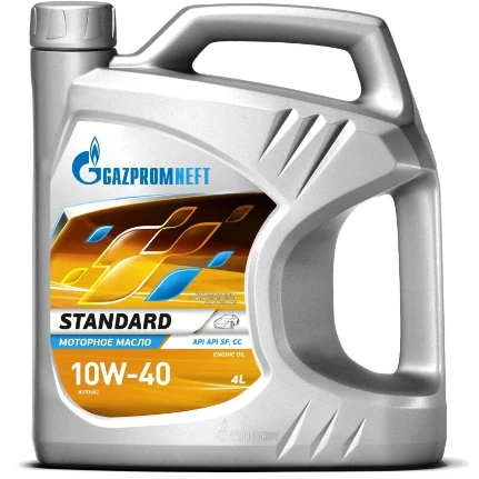Фото для Масло моторное Gazpromneft Standard 10w40, минеральное, API SF/CC, универсальное, 4л, арт. 2389901326