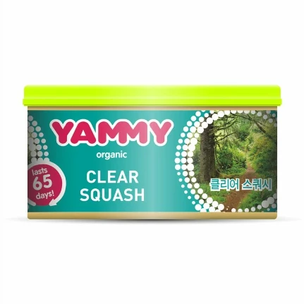 Фото для Ароматизатор на торпедо Yammy Clear Squash (Свежесть), с растительным наполнителем, баночка 42г, арт. D014