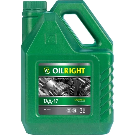Фото для Масло трансмиссионное OILRIGHT ТМ-5-18 (ТАД-17И) 80w90, минеральное, API GL-5, для МКПП и ведущих мостов, 3л, арт. 2546