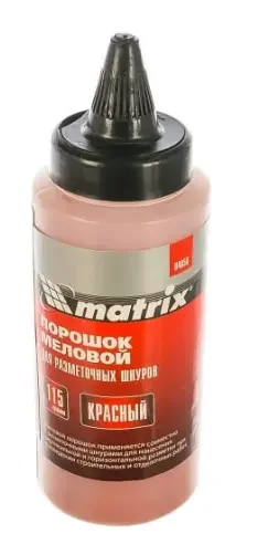 Фото для Порошок меловой красный, 115 г, для разметочных шнуров 84858 MATRIX