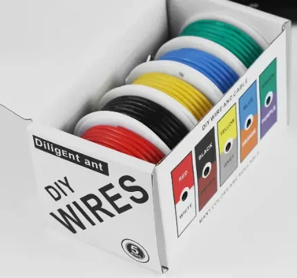 Фото для Провод 24AWG силиконовый (комплект 5 цветов по 10м)