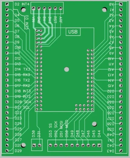 Фото для Плата расширения для ARDUINO MEGA 2560 PRO v1.0