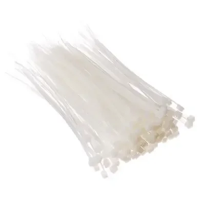 Фото для Хомут нейлоновый для стяжки 3.6х150мм белый 100шт ЕРМАК