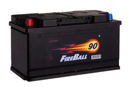Фото для Аккумулятор 90Ач FIRE BALL 6СТ-90 L прямая полярность, минус справа, толстые клеммы 353х175х190мм