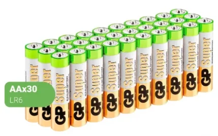 Фото для Батарейка AA 15А Super Alkaline 30шт GP 