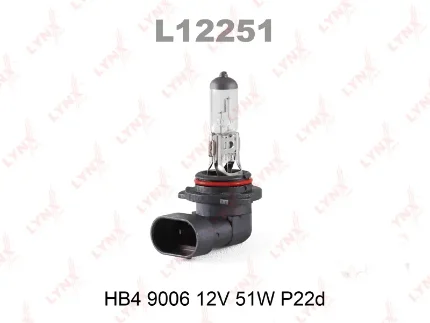 Фото для Автолампа 12V HB4 51W цоколь P22d LYNXauto