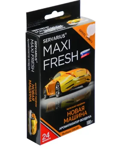 Фото для Ароматизатор под сиденье 100г НОВАЯ МАШИНА MAXI FRESH