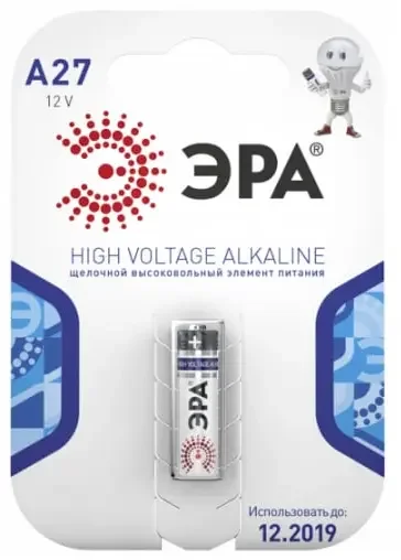 Фото для Батарейка A27/MN27 1шт ЭРА