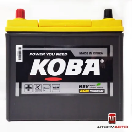 Фото для Аккумулятор KOBA AX S46B24R, Корея (AGM Battery - Absorbent Glass Mat for Start-Stop+ ) HYBRID