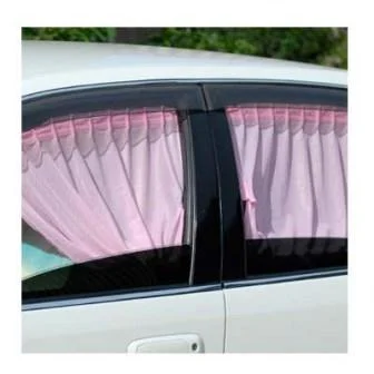 Комплект штор на окна а/м, 2 шт., размер M, 60 см., розовый "Sweet lady" 303-01 P