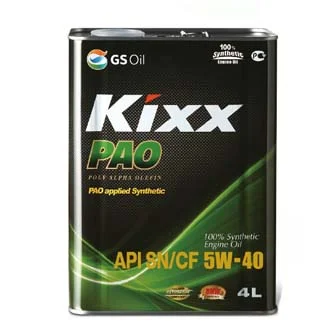 Моторное масло GS Kixx PAO 5W40 SN/CF/C3 (4л)